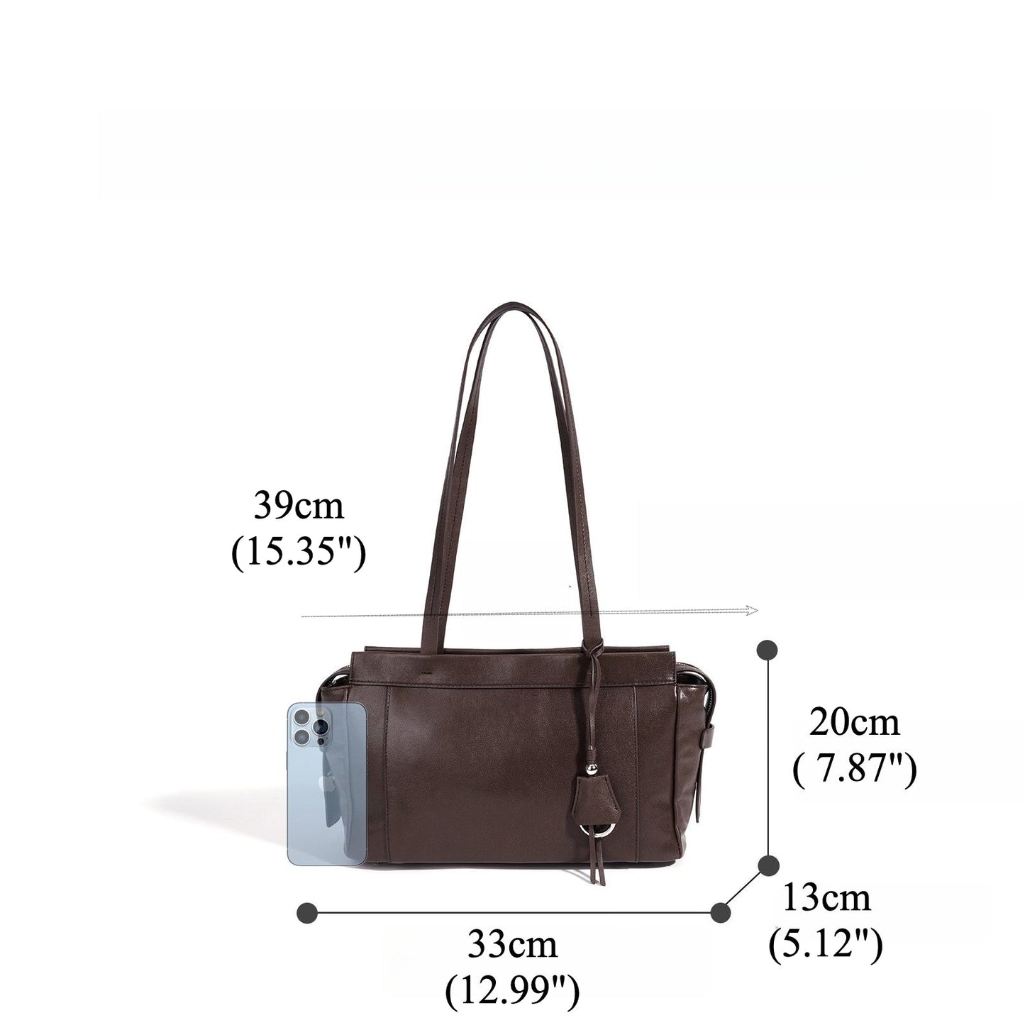 Women's Soft Cowhide Leather Shoulder Clutch Bag