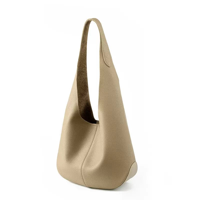 Women's Genuine Leather Soft Hobo Shoulder Tote Bag