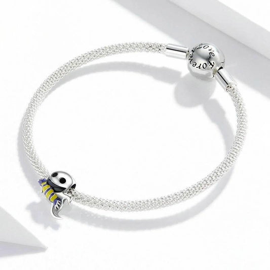 “Trickster Ghost” S925 Sterling Silver Halloween Bead