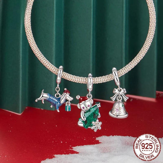 “Jingle Belle” S925 Sterling Silver Christmas Bell Charm Bead