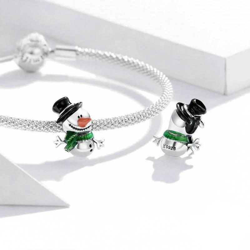 “Christmas Joy” S925 Sterling Silver Christmas Loose Charm Bead