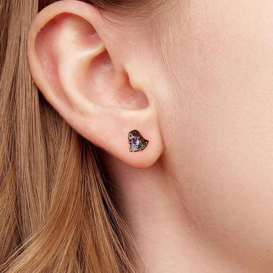 “Ghost Whimsy” S925 Sterling Silver Halloween Ghost Stud Earrings