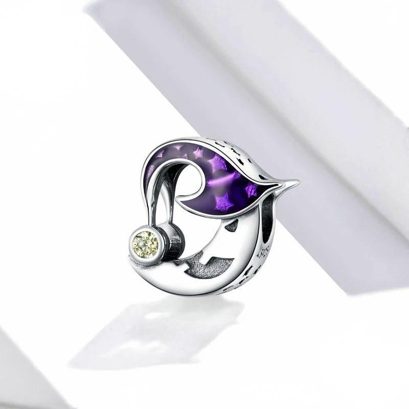 “Witch Moon” S925 Sterling Silver Halloween Bead