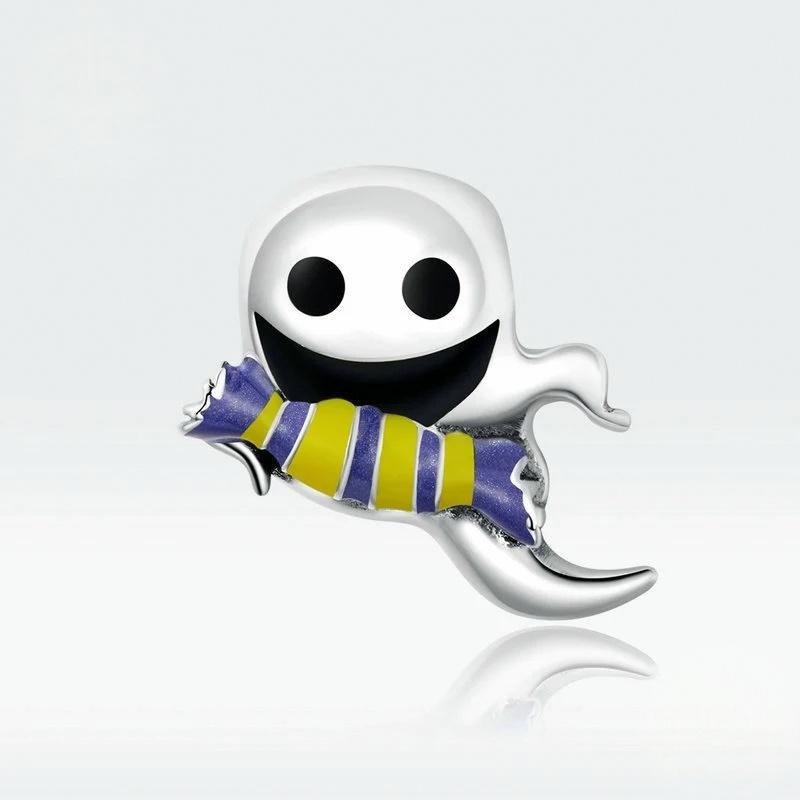 “Trickster Ghost” S925 Sterling Silver Halloween Bead