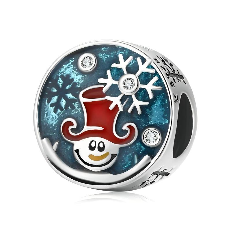 “Christmas Whimsy” S925 Sterling Silver Christmas Character Charm Beads