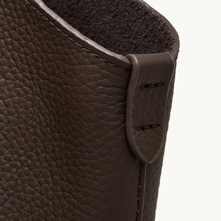 Women's Pebbled Cowhide V-Cut Hobo Shoulder Bag