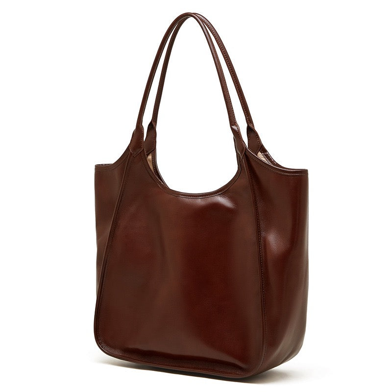 Women's Genuine Leather Extra Large Retro Tote Bag