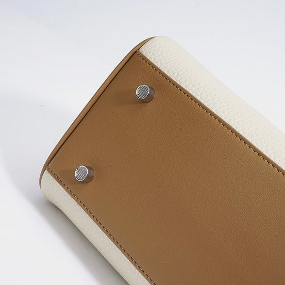Women's Genuine Leather Pendant Baguette Shoulder Bag