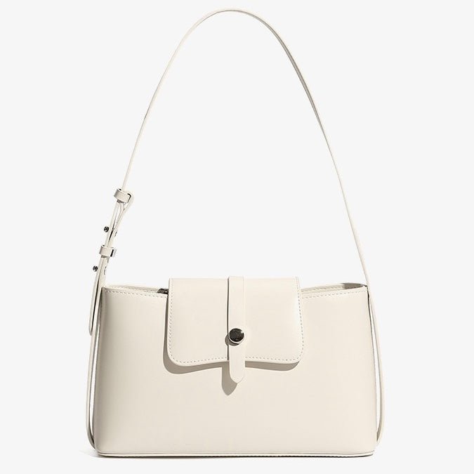 Women's Genuine Leather Structured Underarm Shoulder Bag