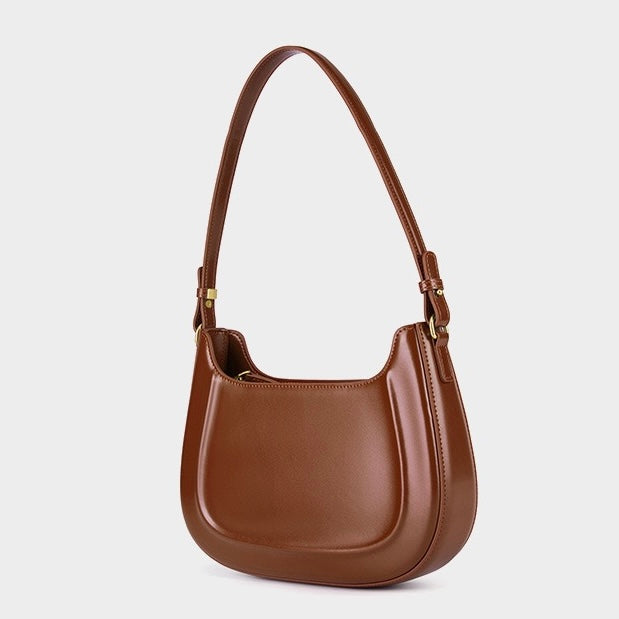 Women's Genuine Leather Vintage Saddle Crossbody Bag