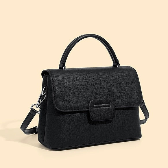 Women's Genuine Leather Envelope Flap Crossbody Handbag