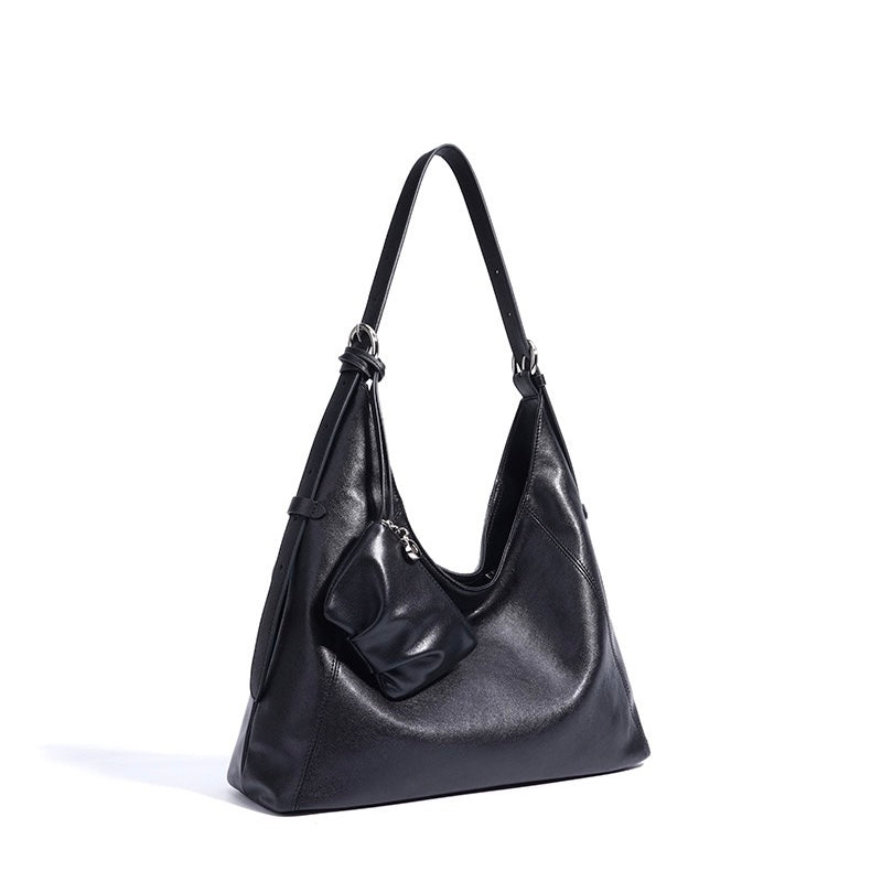 Women's Genuine Leather Large Slouchy Shoulder Tote Bag