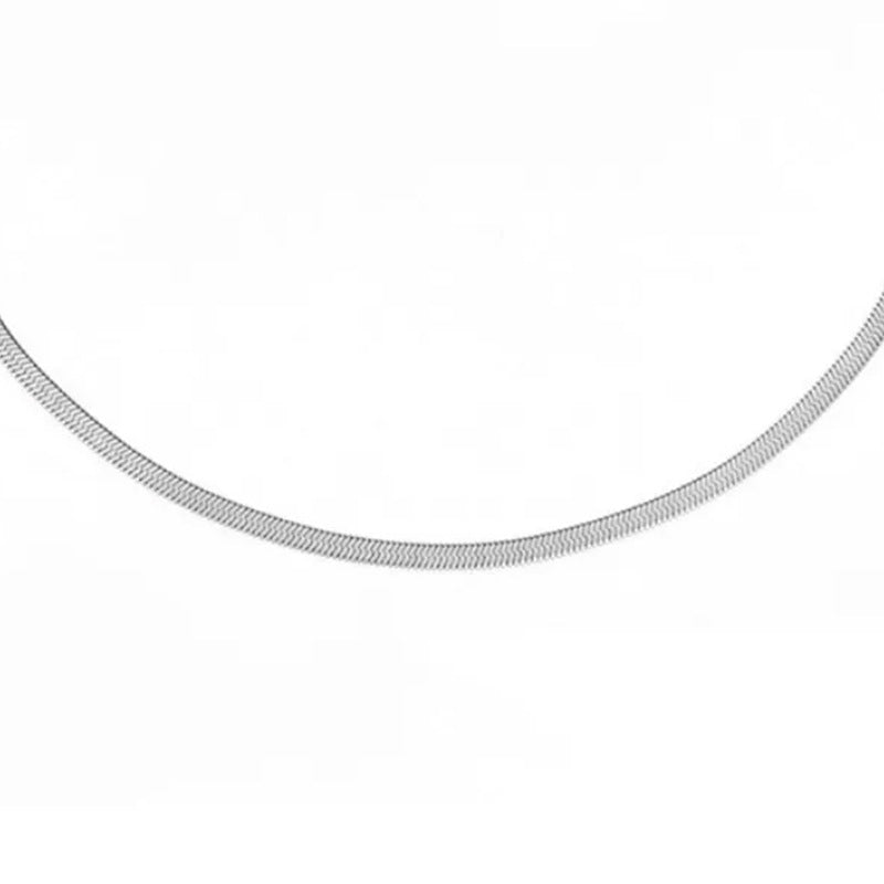 “Blade Link” S925 Sterling Silver Minimalist Chain Necklace