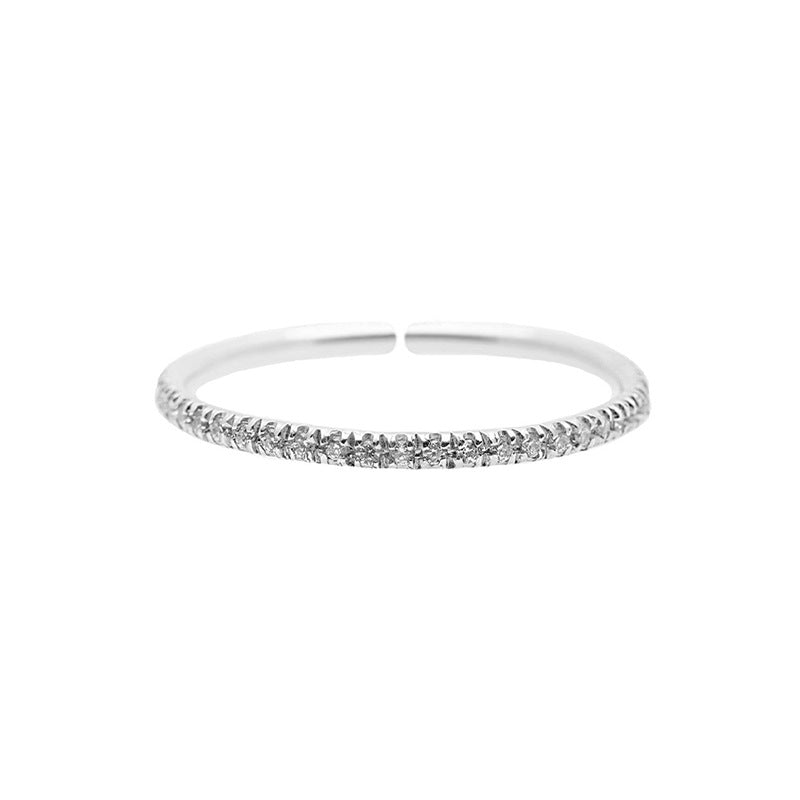 “Circle Flow” S925 Sterling Silver Open Adjustable Minimalist Ring