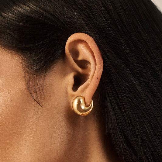 “Infinity Muse” S925 Sterling Silver Infinity Stud Earrings