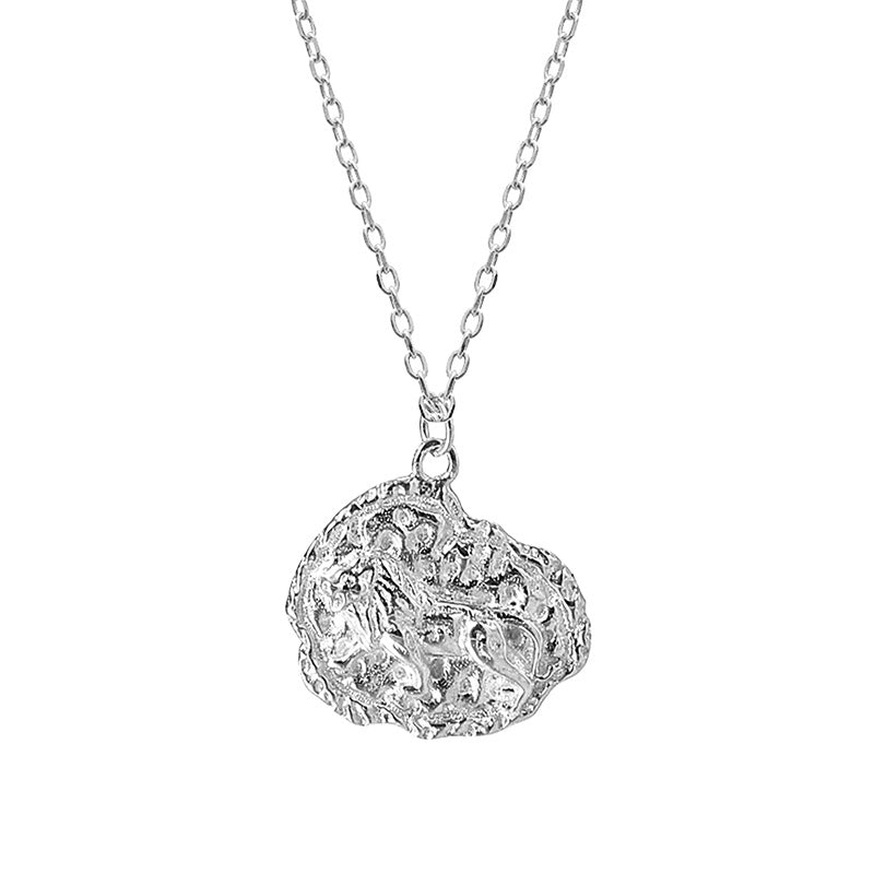 “Meteor Muse” S925 Sterling Silver Irregular Geometric Necklace