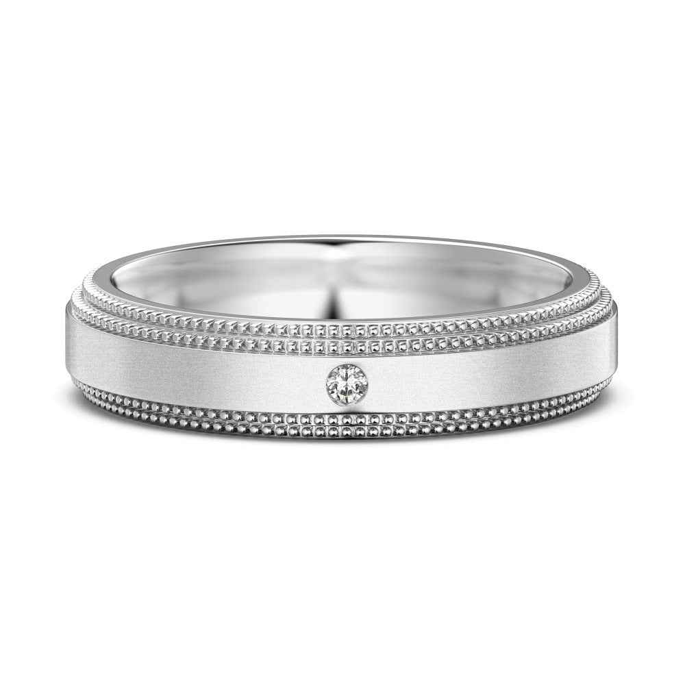925 Sterling Silver Eternal Grace Couple Rings Minimalist Matching Rings