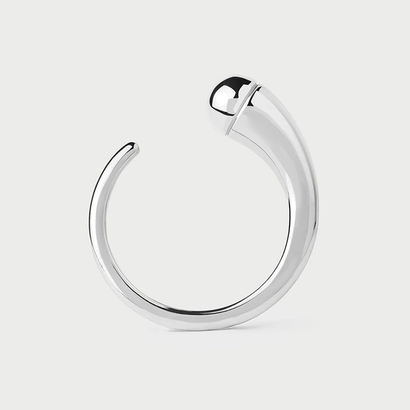 “Endless Circle” S925 Sterling Silver Open Adjustable Minimalist Ring