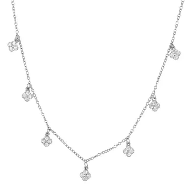 “Clover Muse” S925 Sterling Silver Four-Leaf Clover Necklace