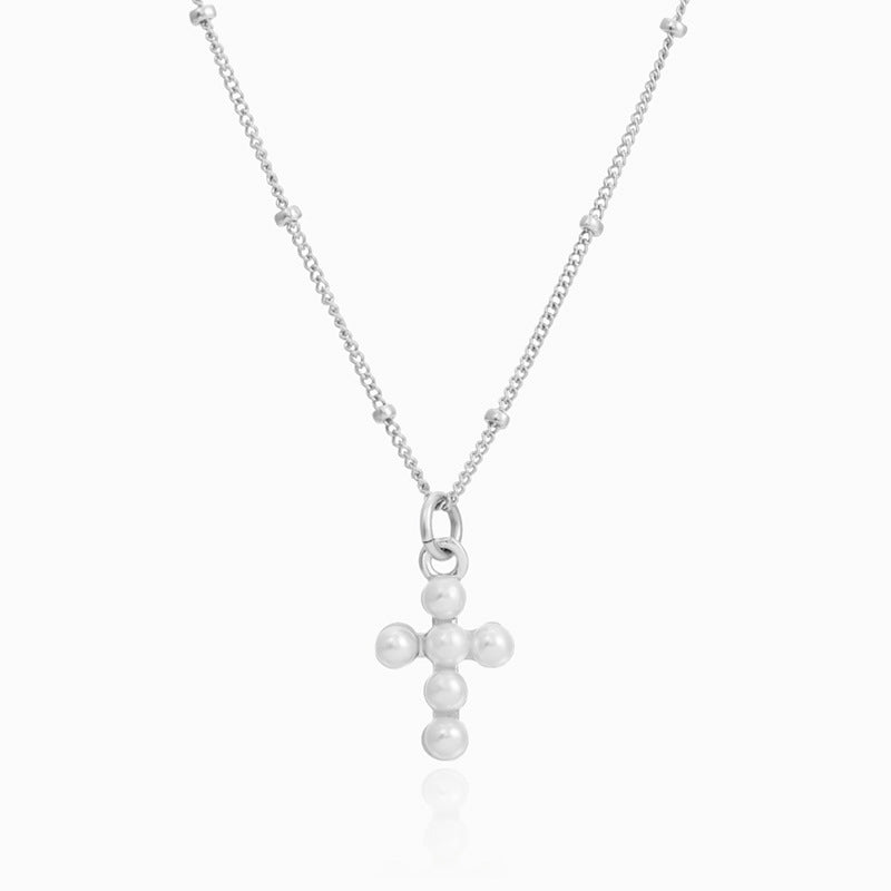 “Crossform” S925 Sterling Silver Minimalist Cross Necklace