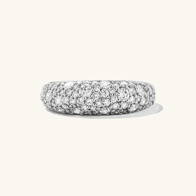 “Eclipse Bold” S925 Sterling Silver Wide Band Oval Ring