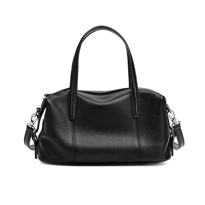 Women's Pebbled Cowhide Pillow Clutch Bag with Adjustable Strap