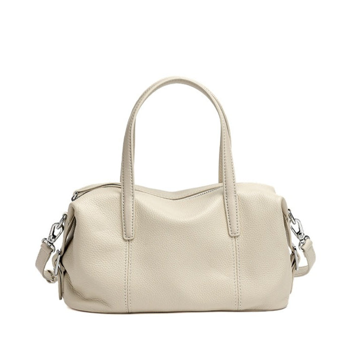 Women's Pebbled Cowhide Pillow Clutch Bag with Adjustable Strap
