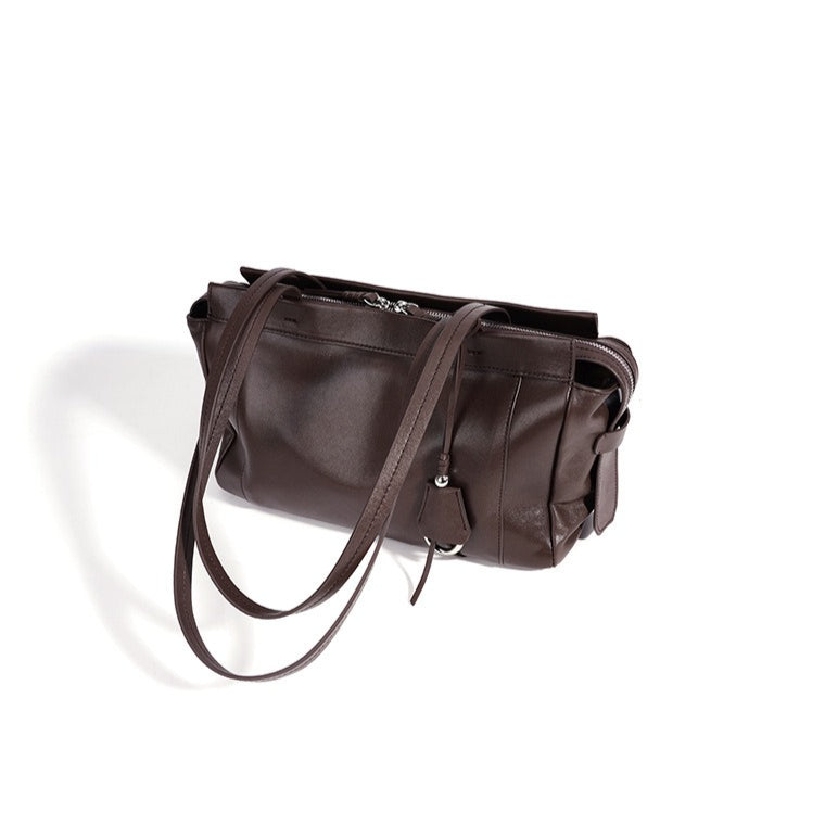 Women's Soft Cowhide Leather Shoulder Clutch Bag