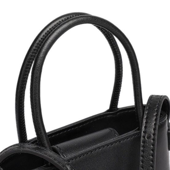 Women's Woven Lambskin Mini Tote with Adjustable Strap