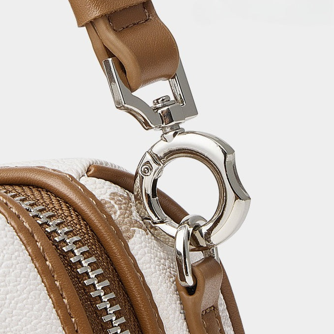 Women's Flying Elephant Monogram Mini Boston Bag with Charm