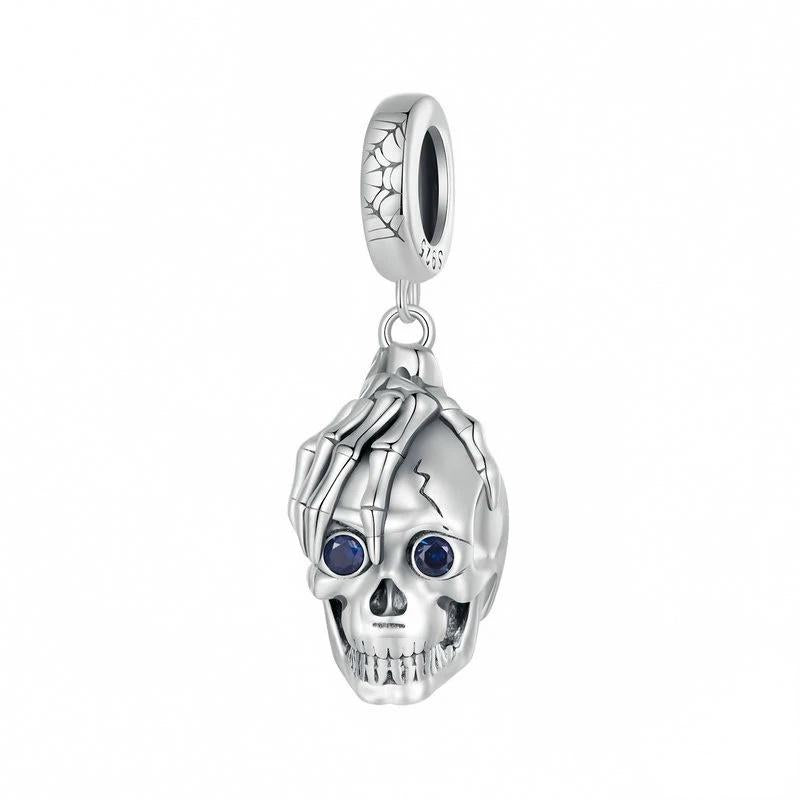 “Dark Harvest” S925 Sterling Silver Halloween Bead Bracelet Set