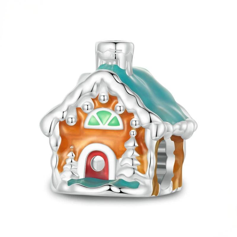 “Christmas Whimsy” S925 Sterling Silver Christmas Charm Bead