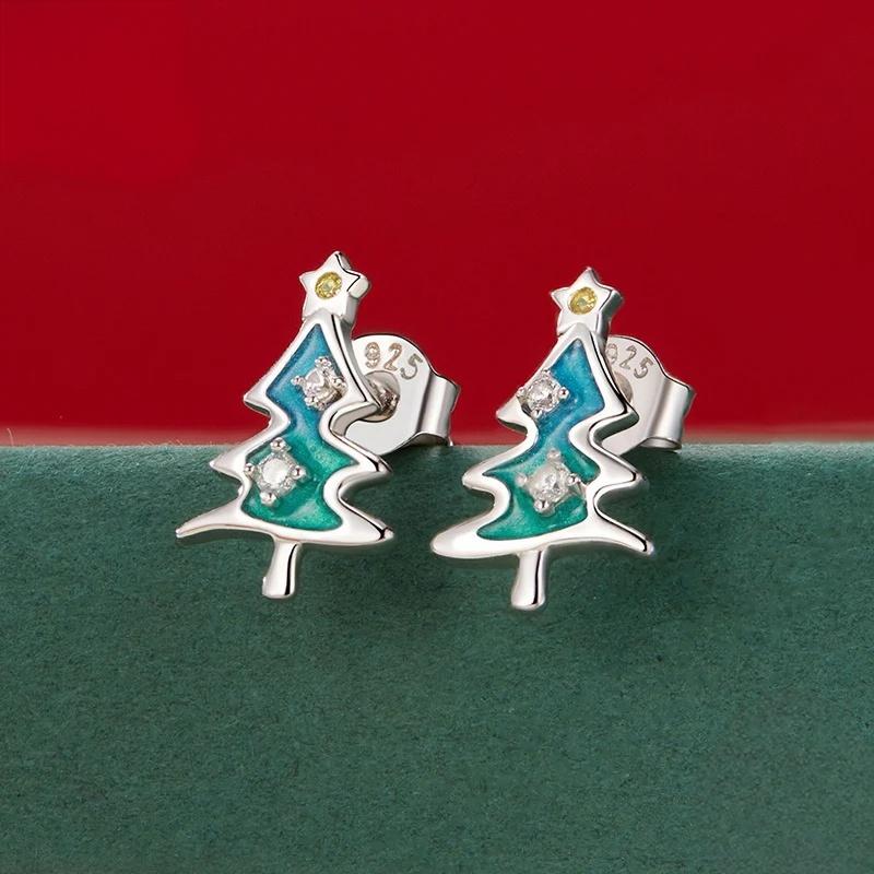 “Christmas Wonderland” S925 Sterling Silver Christmas Jewelry Set