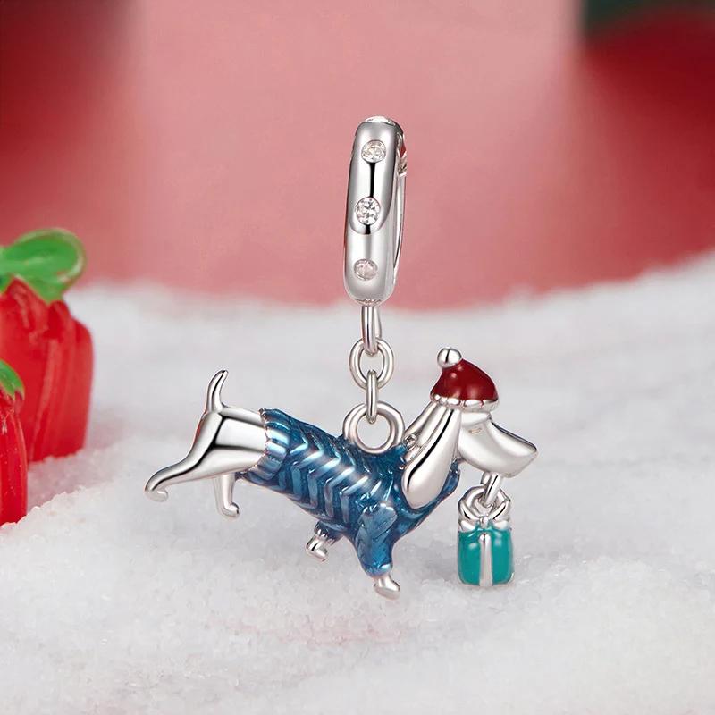 “Holiday Charm Parade” S925 Sterling Silver Christmas Charm Beads
