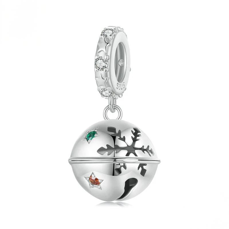 “Christmas Whimsy” S925 Sterling Silver Christmas Charm Bead