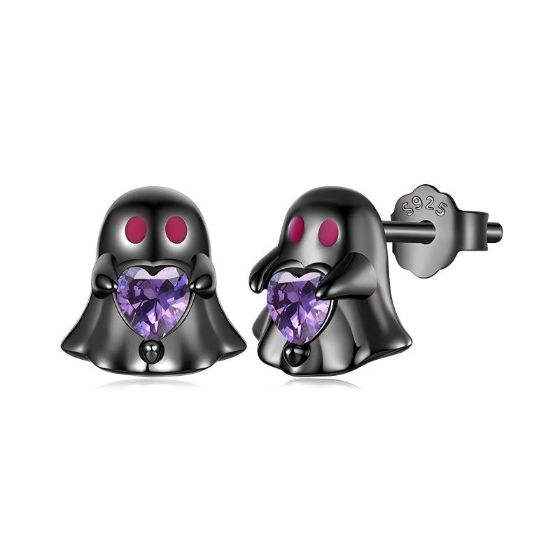“Midnight Mischief” S925 Sterling Silver Halloween Earrings Collection