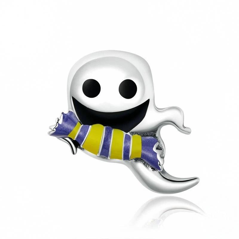 “Trickster Ghost” S925 Sterling Silver Halloween Bead