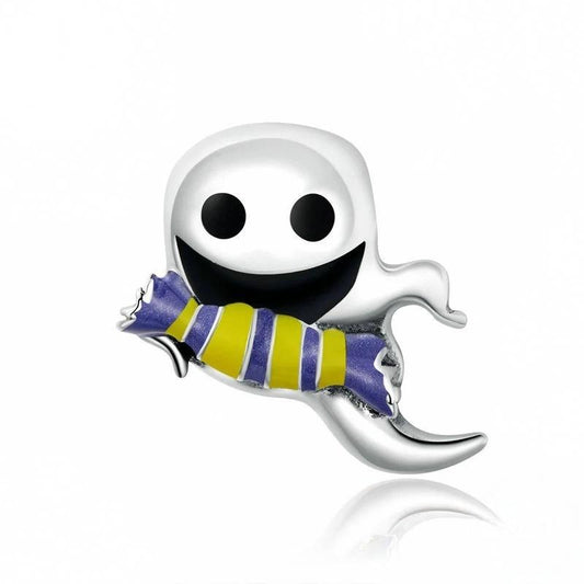 “Trickster Ghost” S925 Sterling Silver Halloween Bead