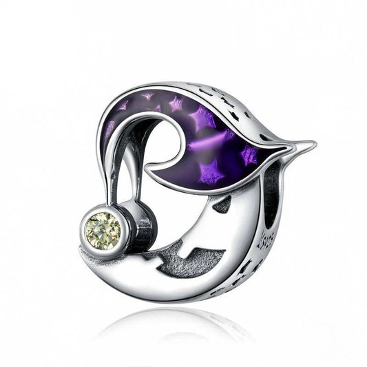 “Witch Moon” S925 Sterling Silver Halloween Bead
