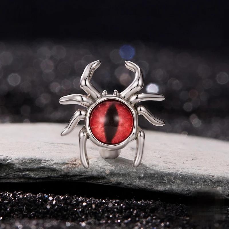 “Demon Web” S925 Sterling Silver Gothic Spider DIY Bead