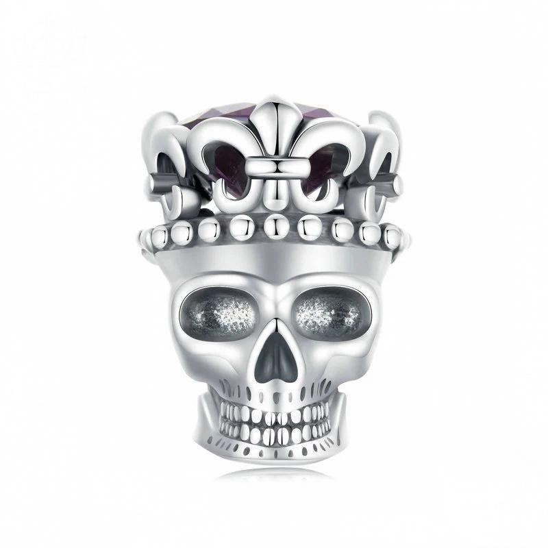 Pumpkin Skull S925 Sterling Silver Halloween Bead