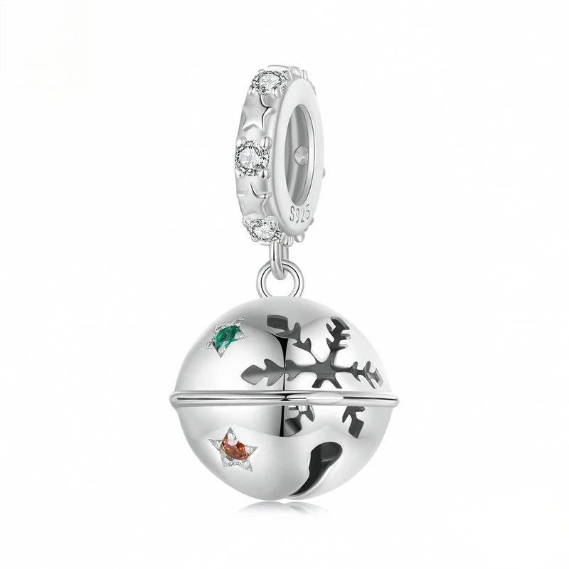 “Jingle Charm” S925 Sterling Silver Christmas Bell Charm Bead