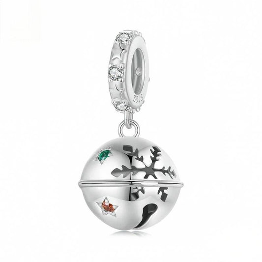 “Jingle Charm” S925 Sterling Silver Christmas Bell Charm Bead