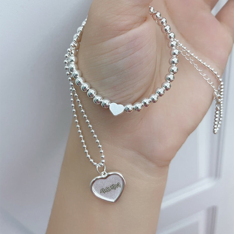 “Rainbow Smile” S925 Sterling Silver Rainbow Smile Beaded Bracelet