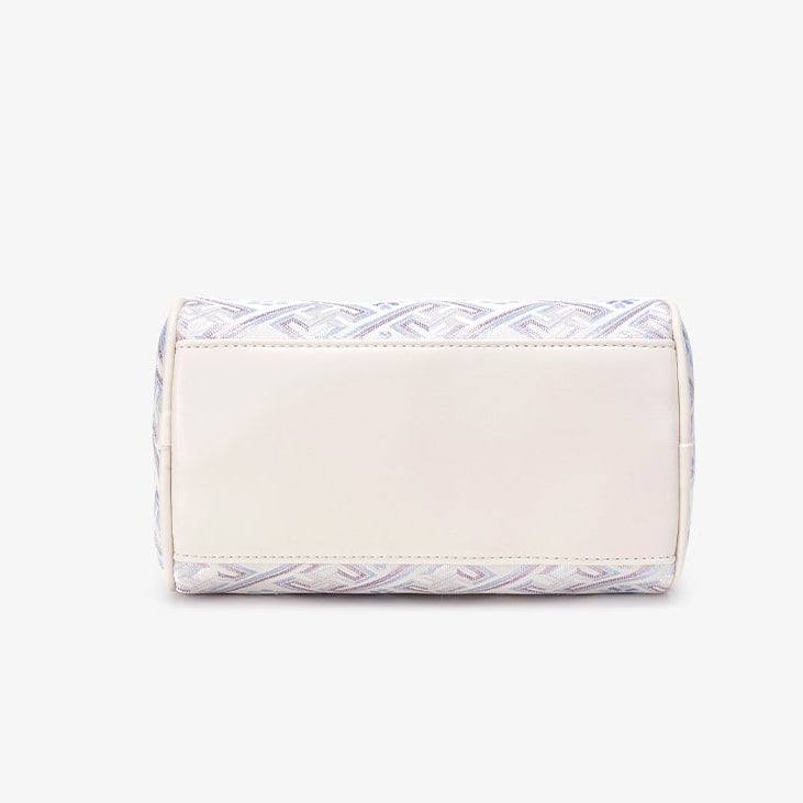 Women's Oriental Brocade Mini Boston Bag with Convertible Strap