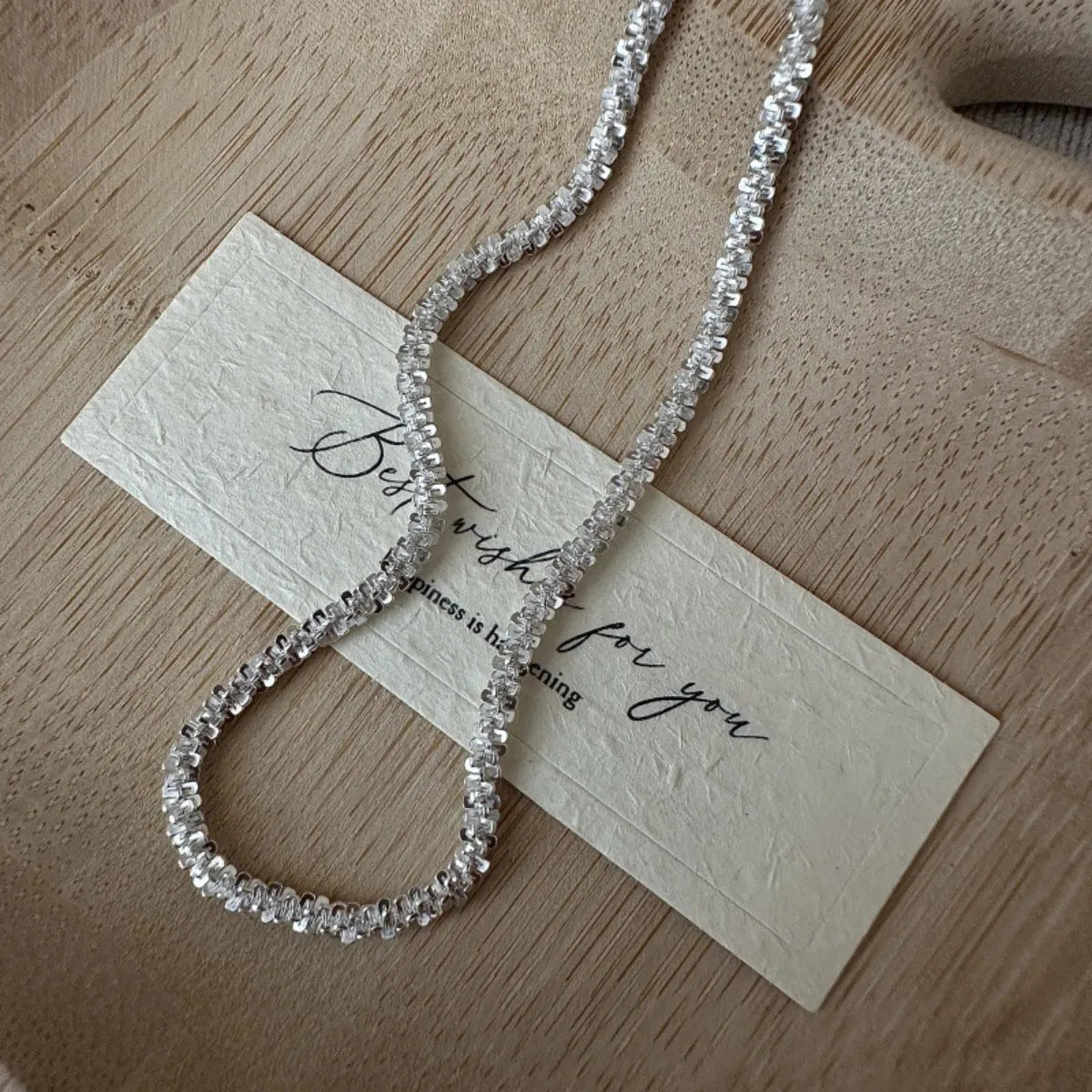 Gleam Slide S925 Sterling Silver Adjustable Necklace – Minimal & Elegant