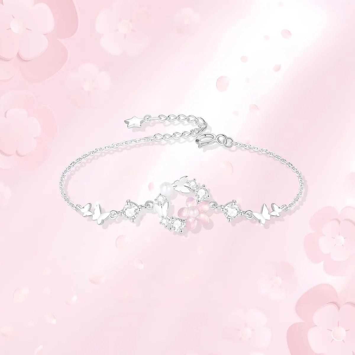 Garland S925 Sterling Silver Jewelry Set Necklace Bracelet Earrings