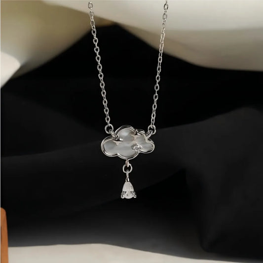 Cloud Raindrop S925 Sterling Silver Necklace