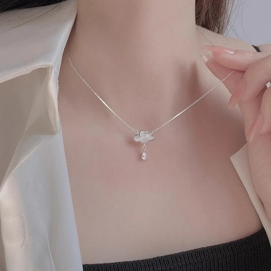 Cloud Raindrop S925 Sterling Silver Necklace