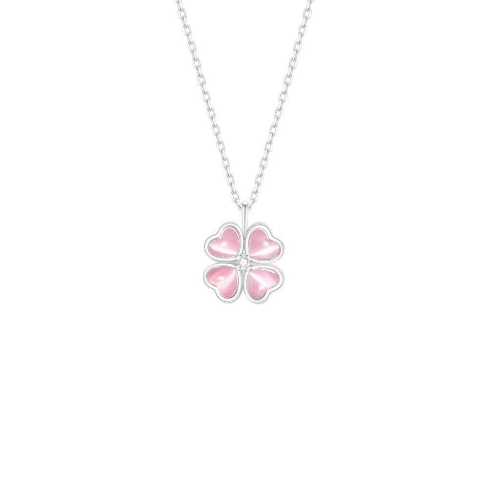 925 Sterling Silver Rotating Flower Necklace – Luna Bloom Spin